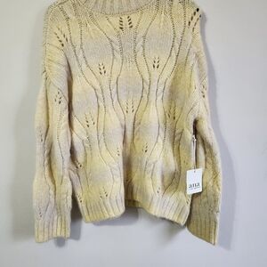 a.n.a Women's Cream Cable Knit Sweater